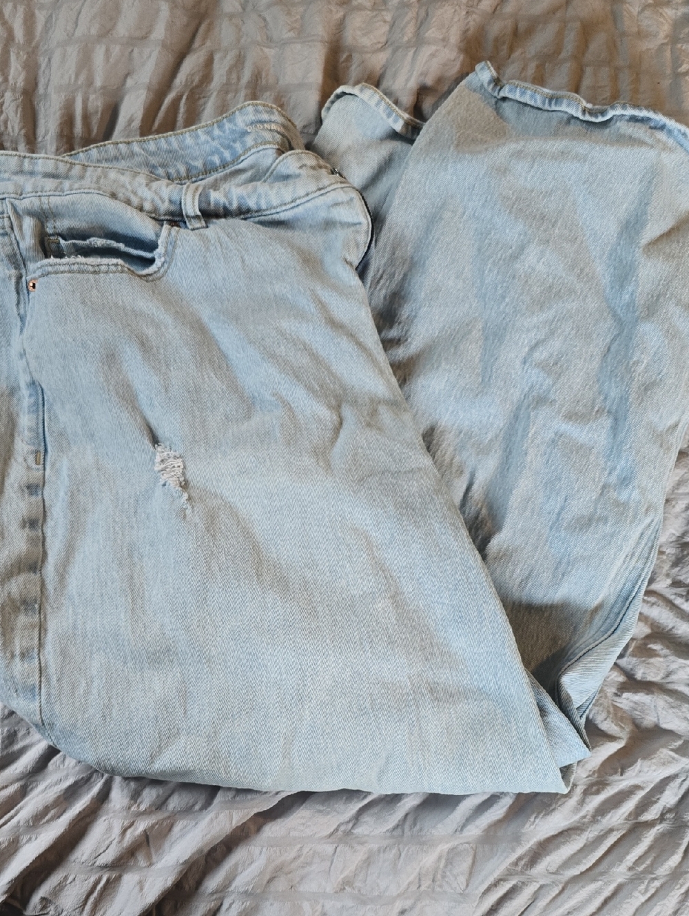 Old Navy Light Blue A-Line Wide Leg Jeans